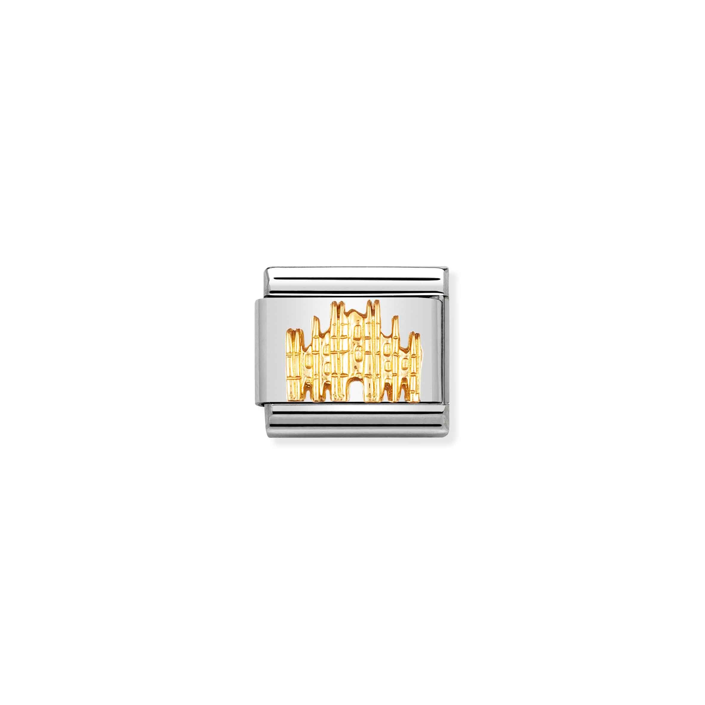 Charm, Composable Link, Milan Duomo in Gold