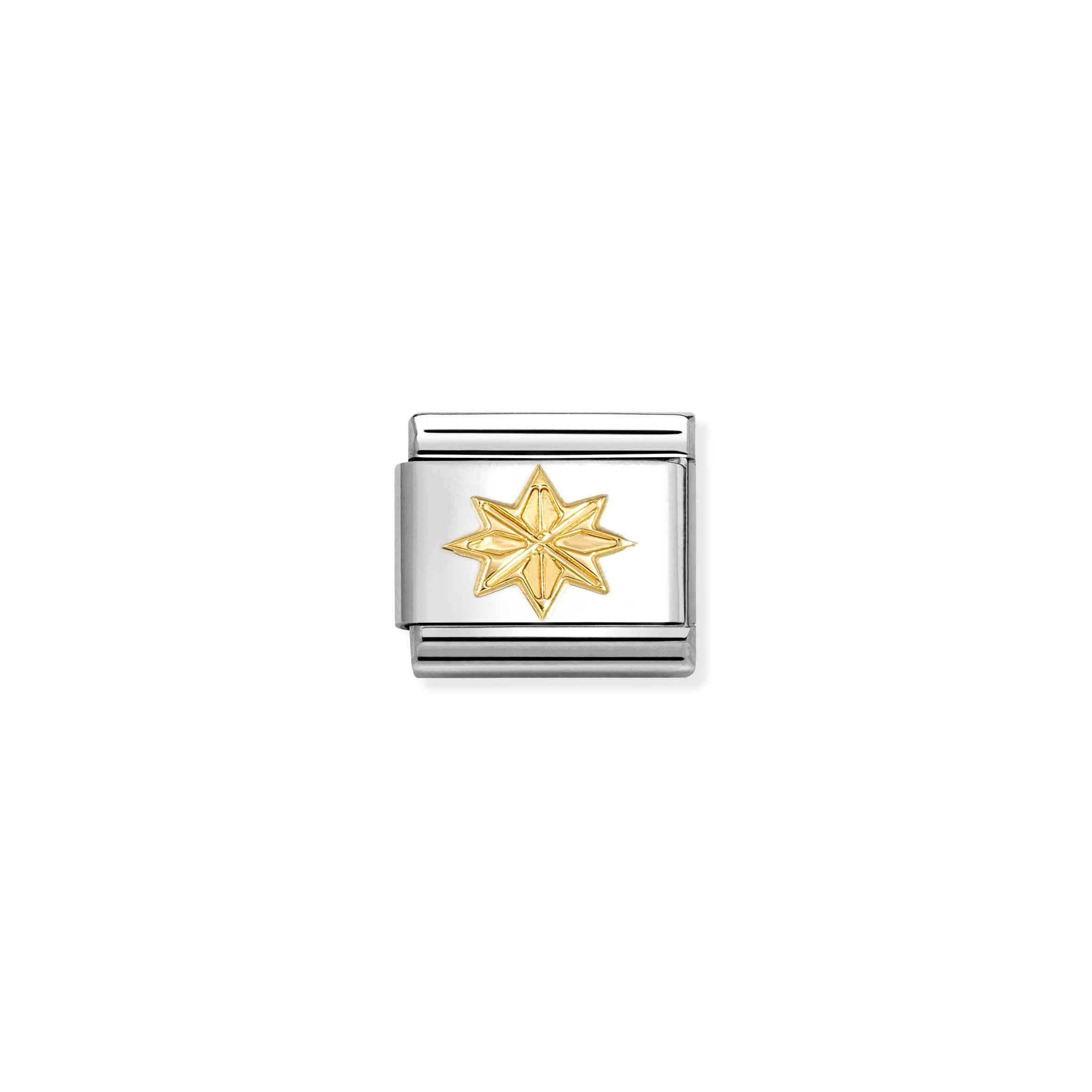 Charm, Composable Link, gold Windrose