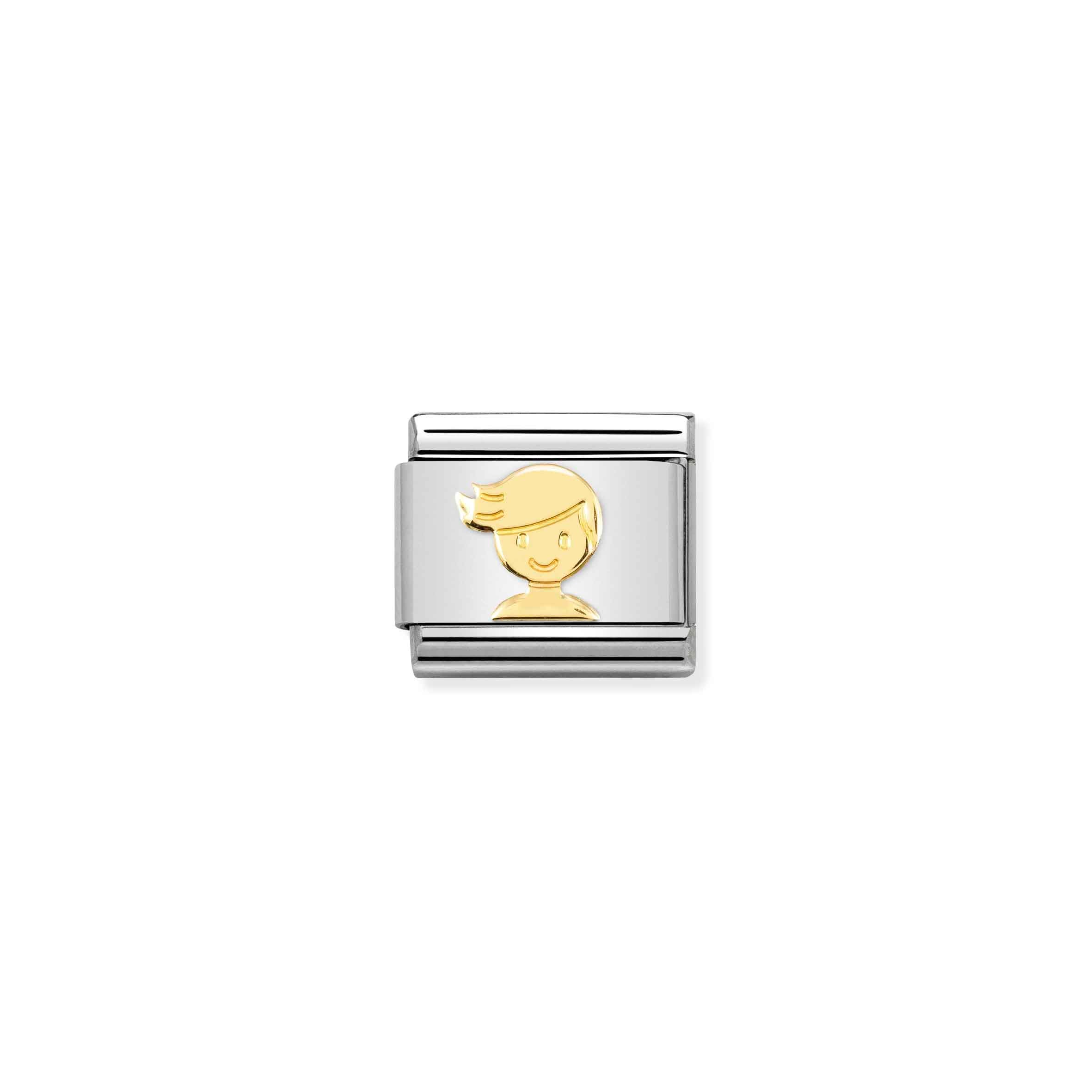 Charm, Composable Link, gold Boy