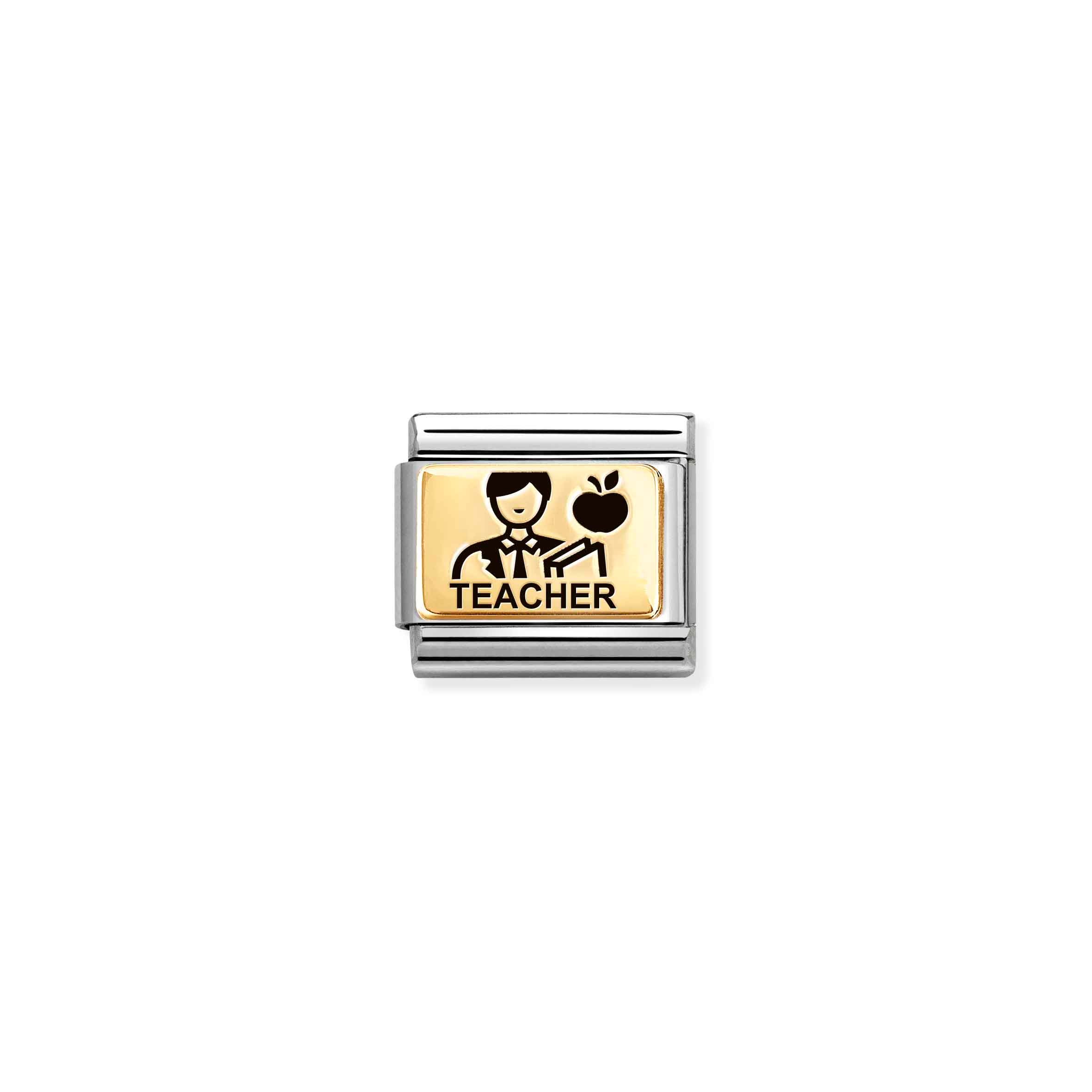 Charm, Composable Link, Teacher, Gold