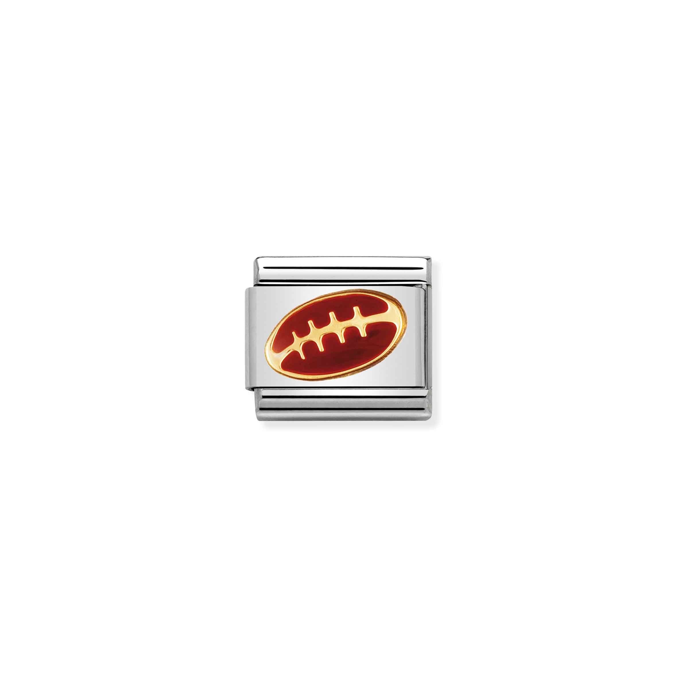 Charm, Composable Link, with Enamel Football