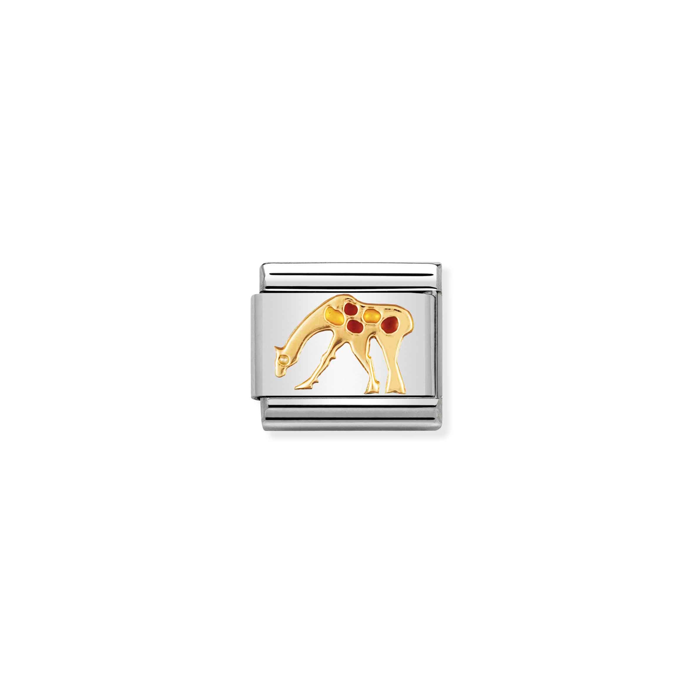 Charm, Composable Link, Giraffe in Gold