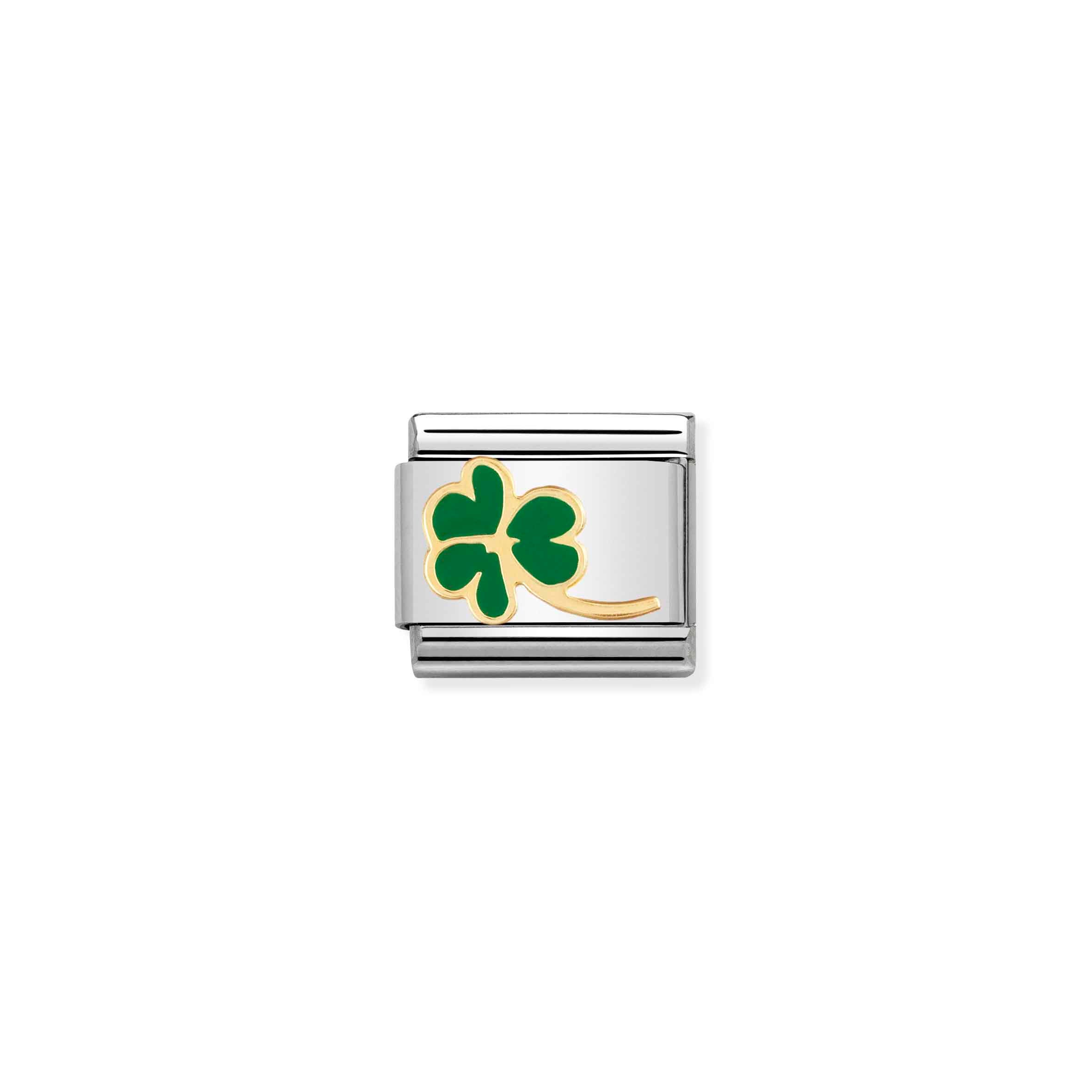 Composable Classic bonded yellow gold Link green Clover
