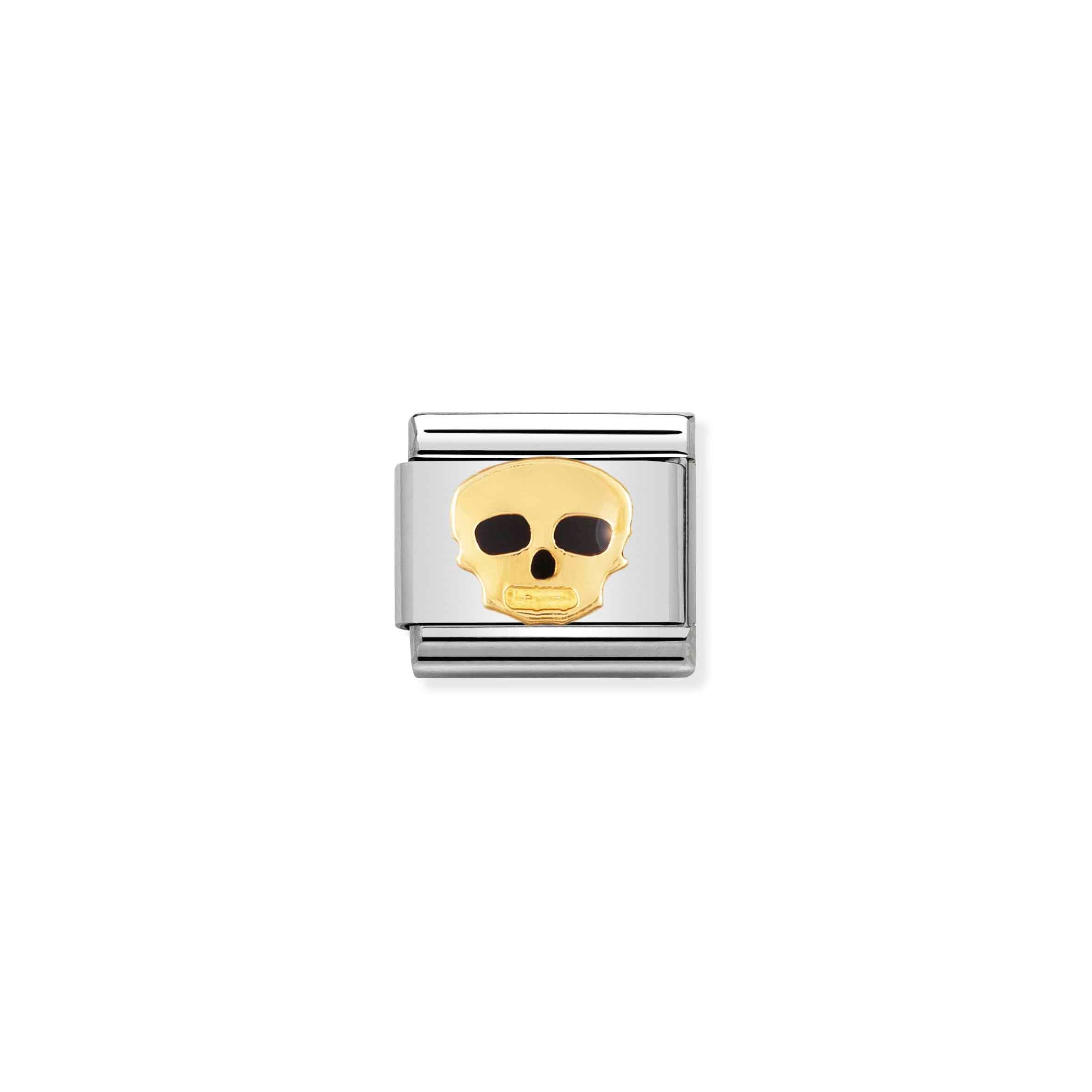 Charm, Composable Link, Skull Gold