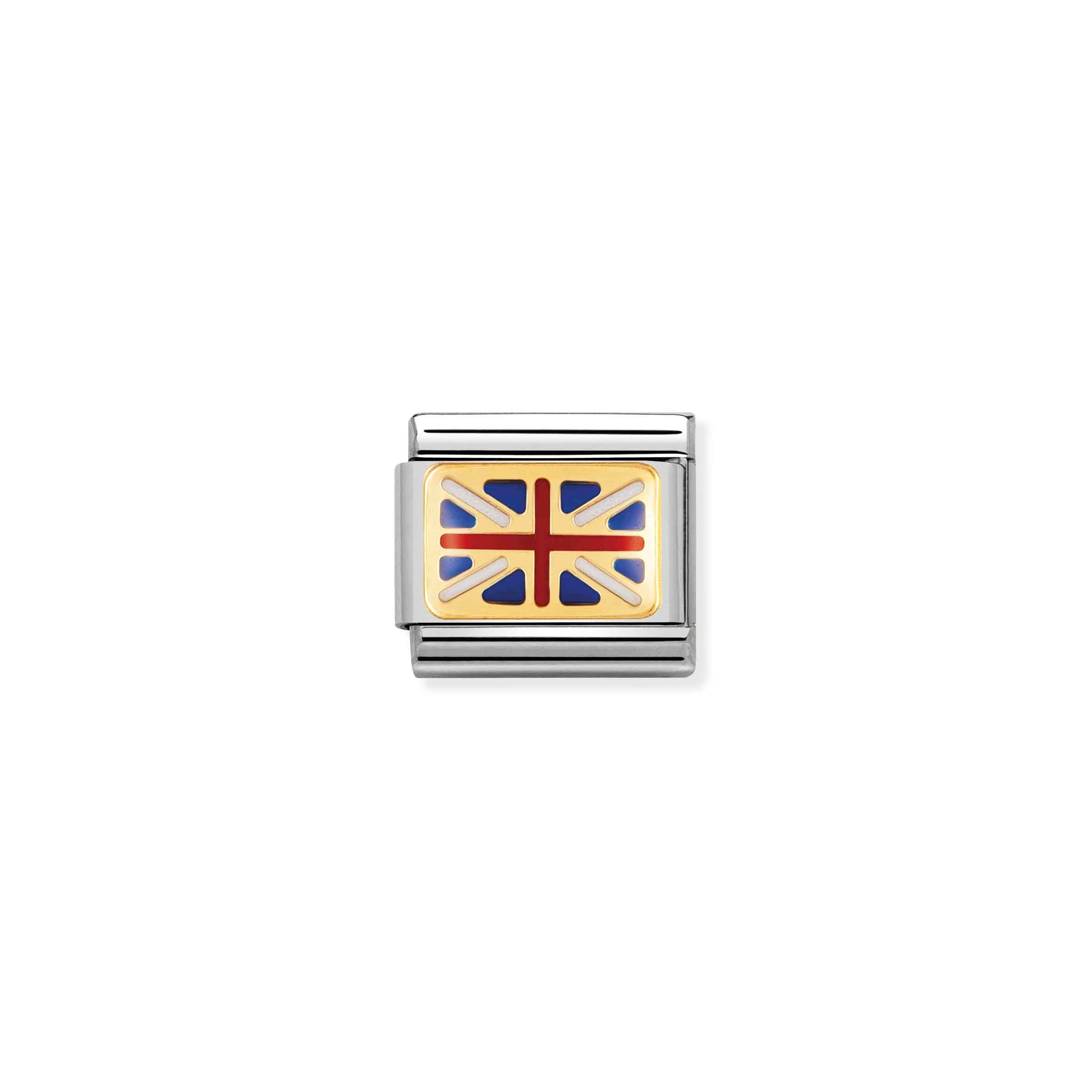 Charm, Composable Link, Great Britain Flag in Enamel