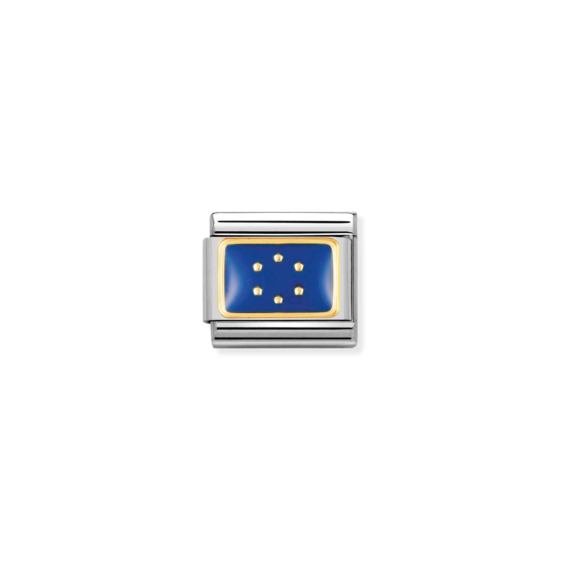 Charm, Composable Link, Europe Flag in Enamel