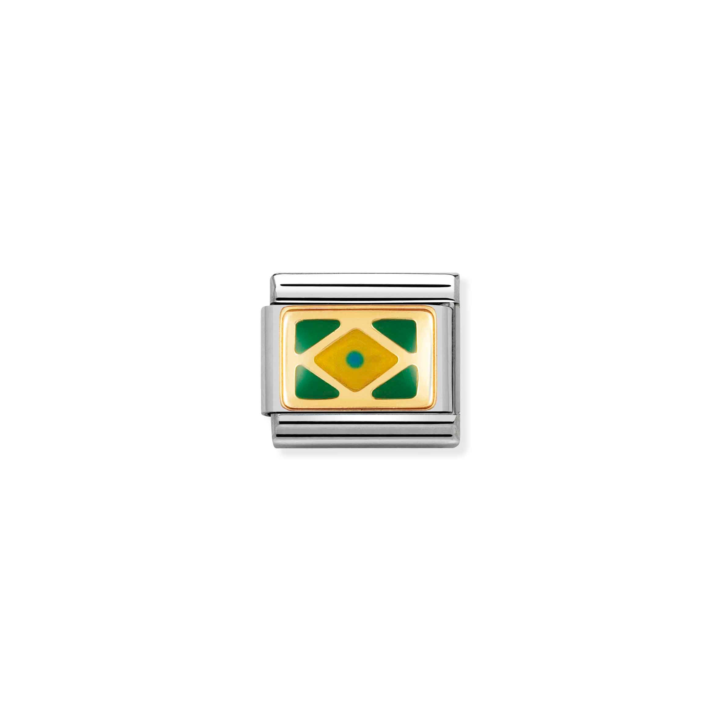 Charm, Composable Link, Brazil Flag