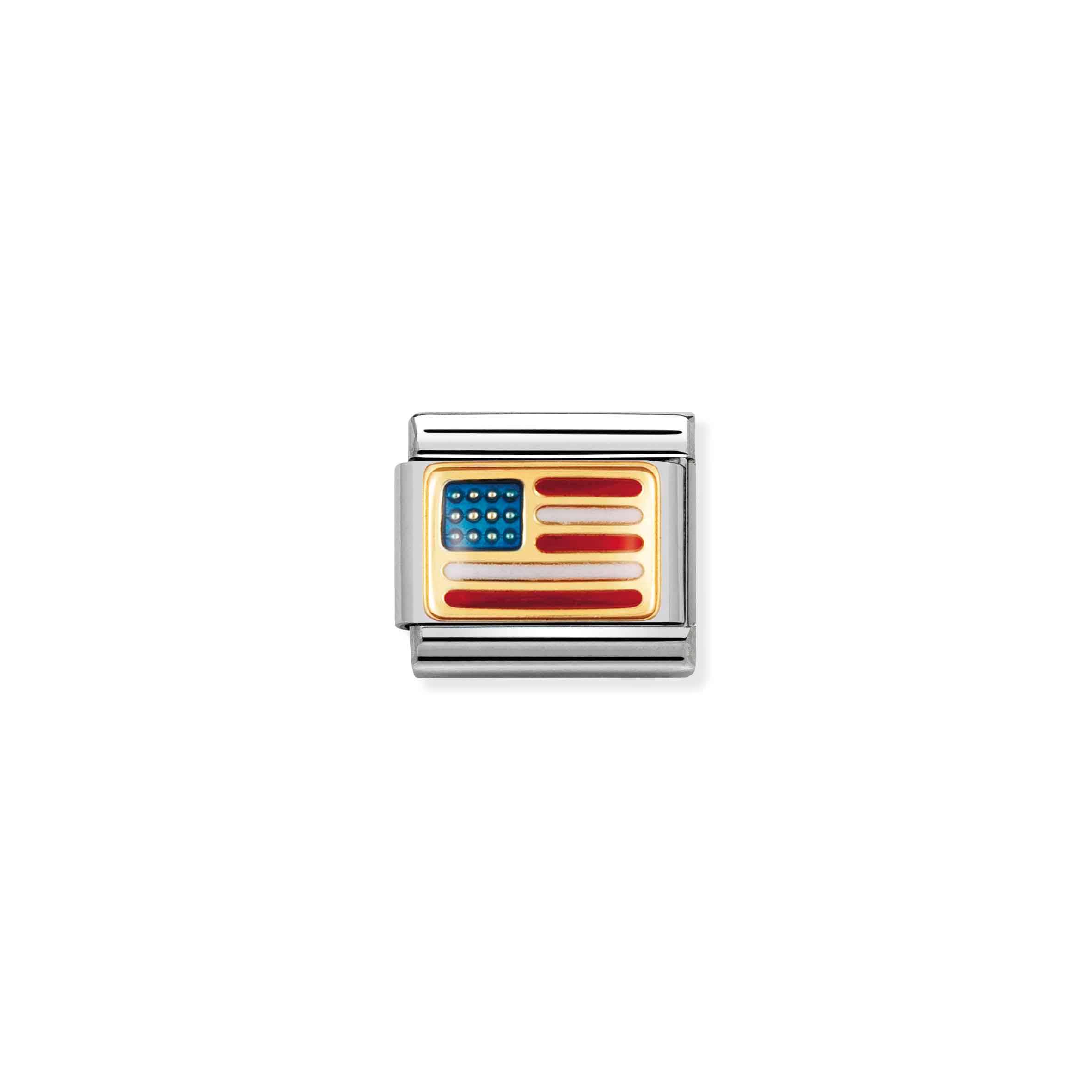 Charm, Composable Link, USA Flag
