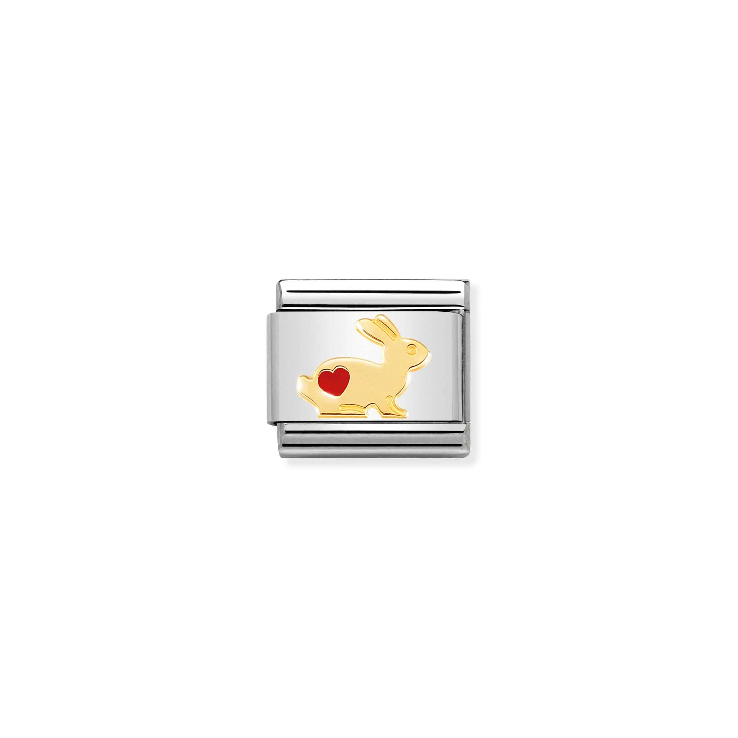 Charm, Composable Link, Rabbit with red Heart