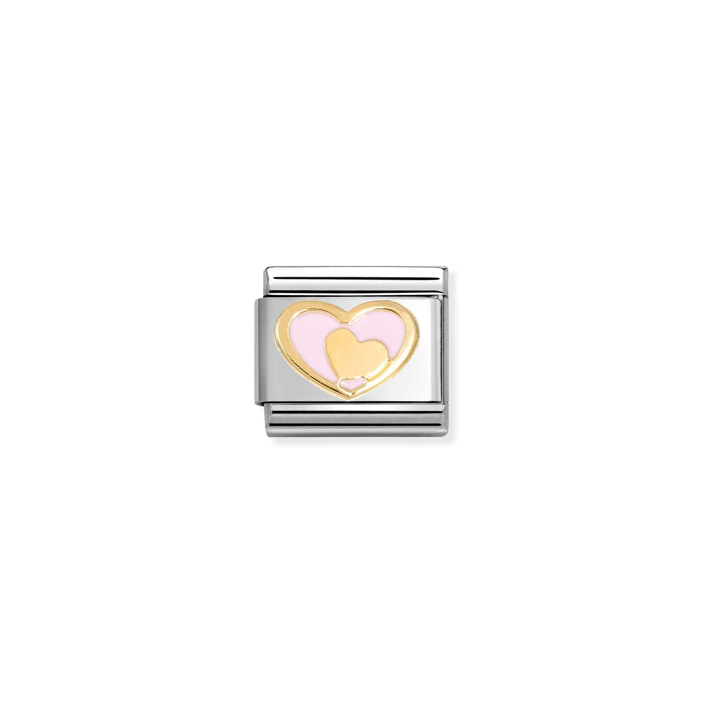 030283_30_01_5313.jpg Charm, Composable Link, Pink Heart-Gold Heart