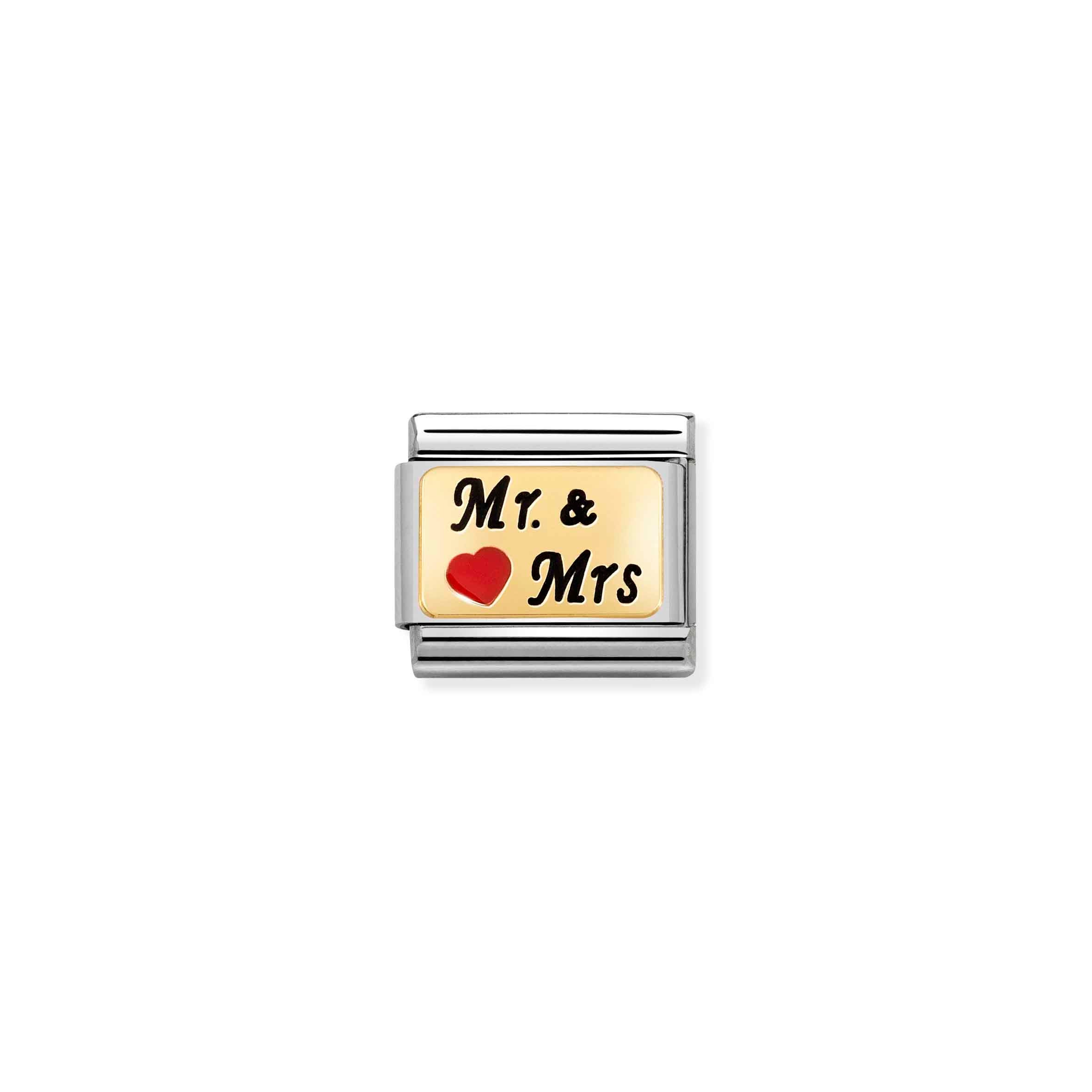 Charm, Composable Link, MR & MRS Red Heart