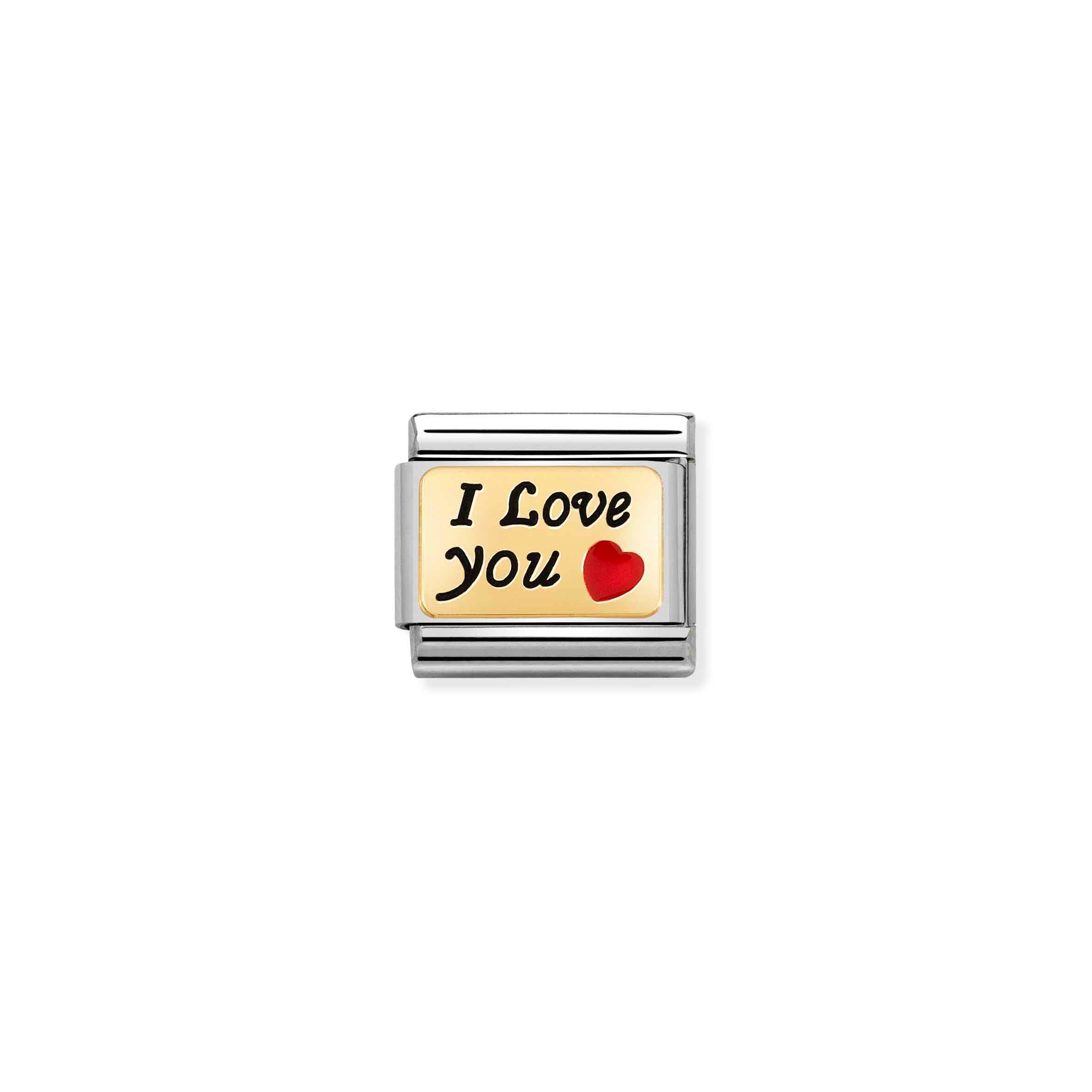 Charm, Composable Link, I LOVE YOU with Red Heart