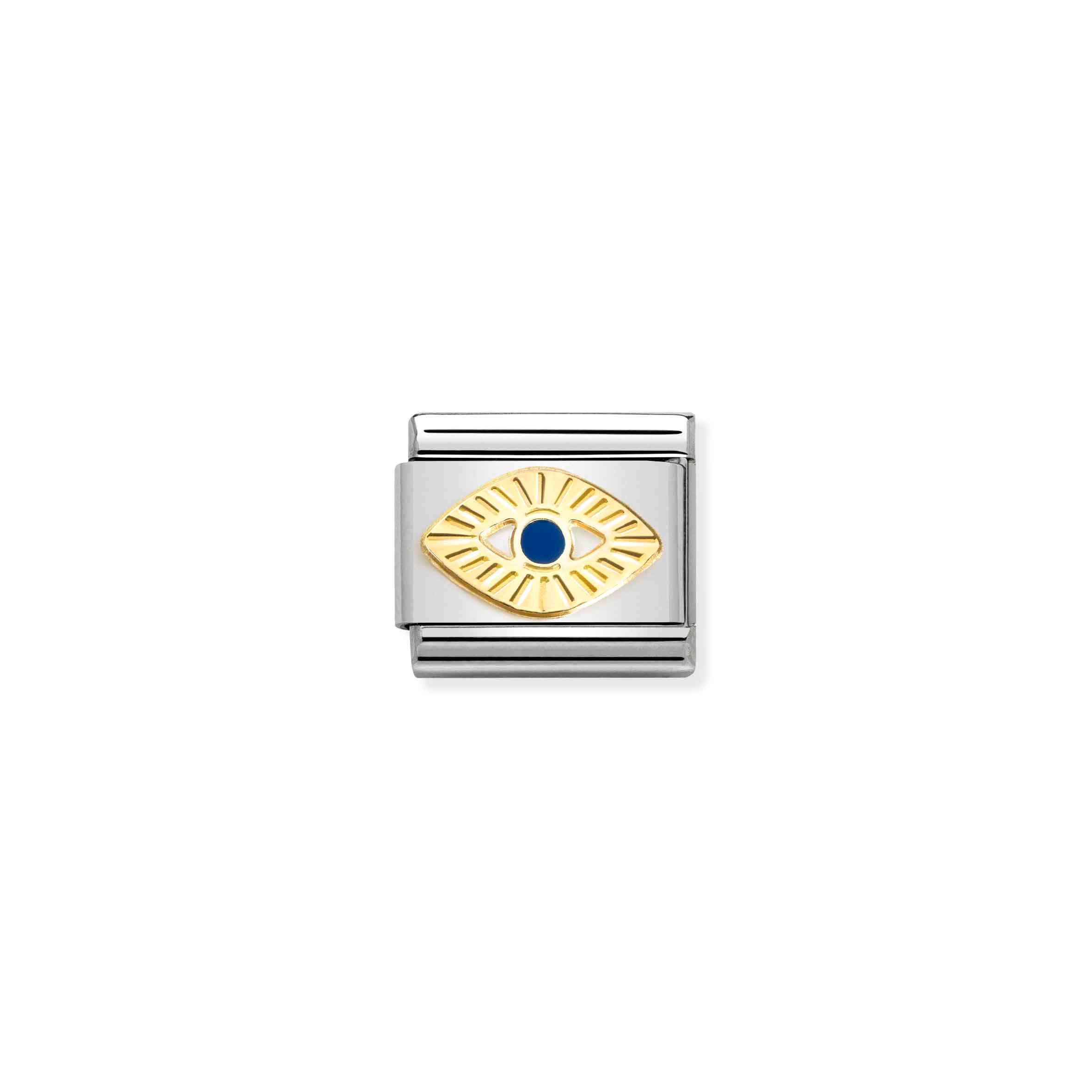 Charm, Composable Link, Eye of God, etched detail