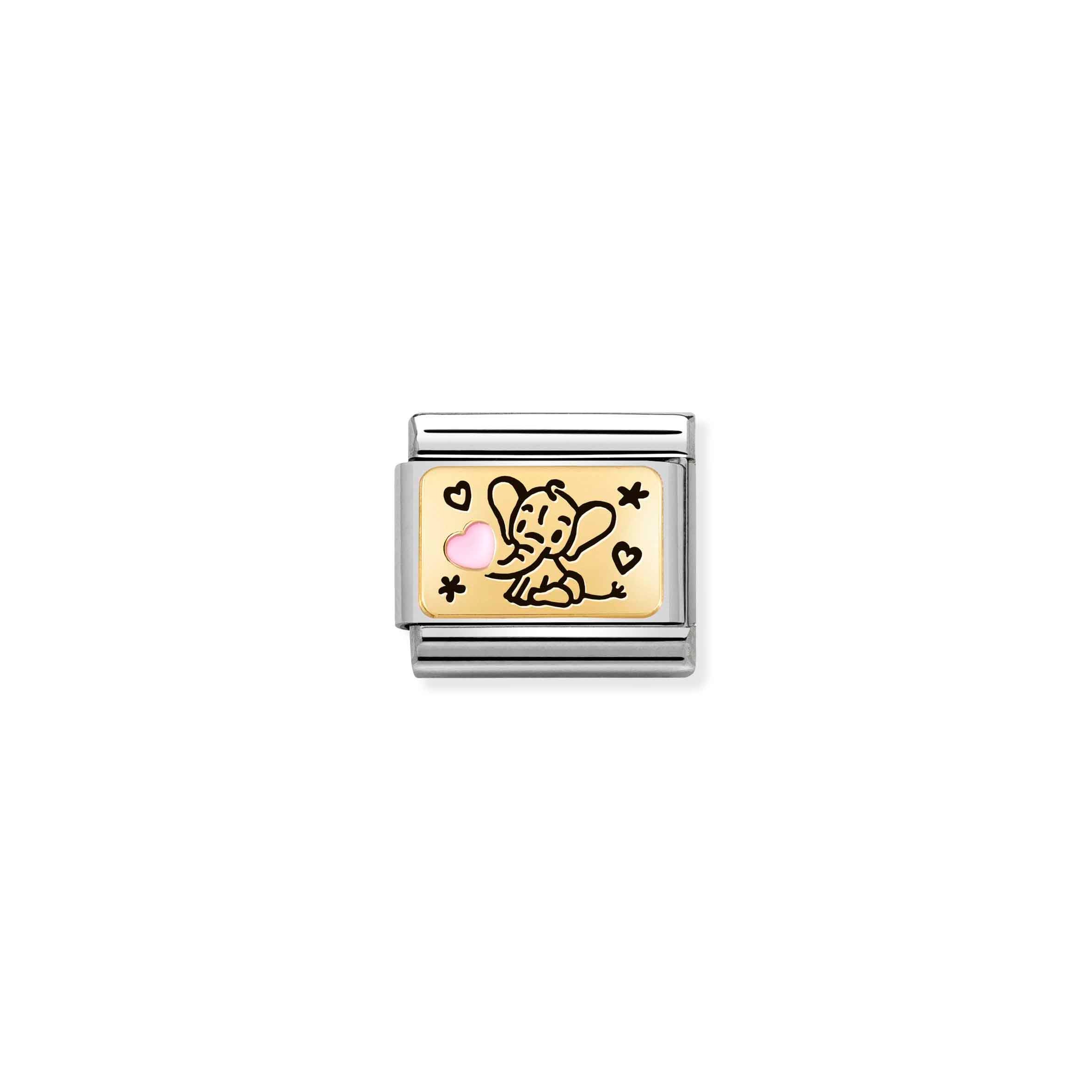 Charm, Composable Link, Pink Elephant