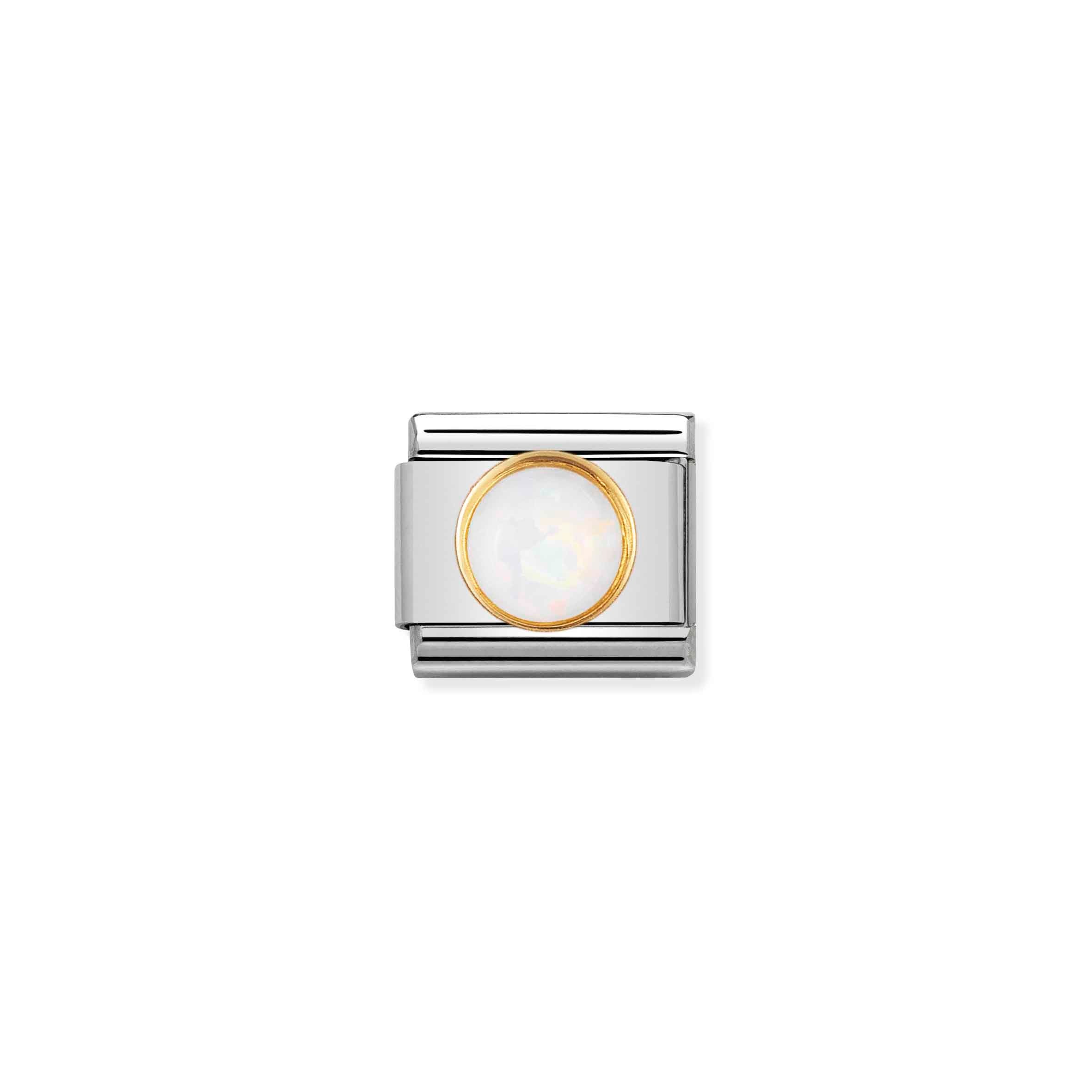 Charm, Composable Link, October round Birthstone