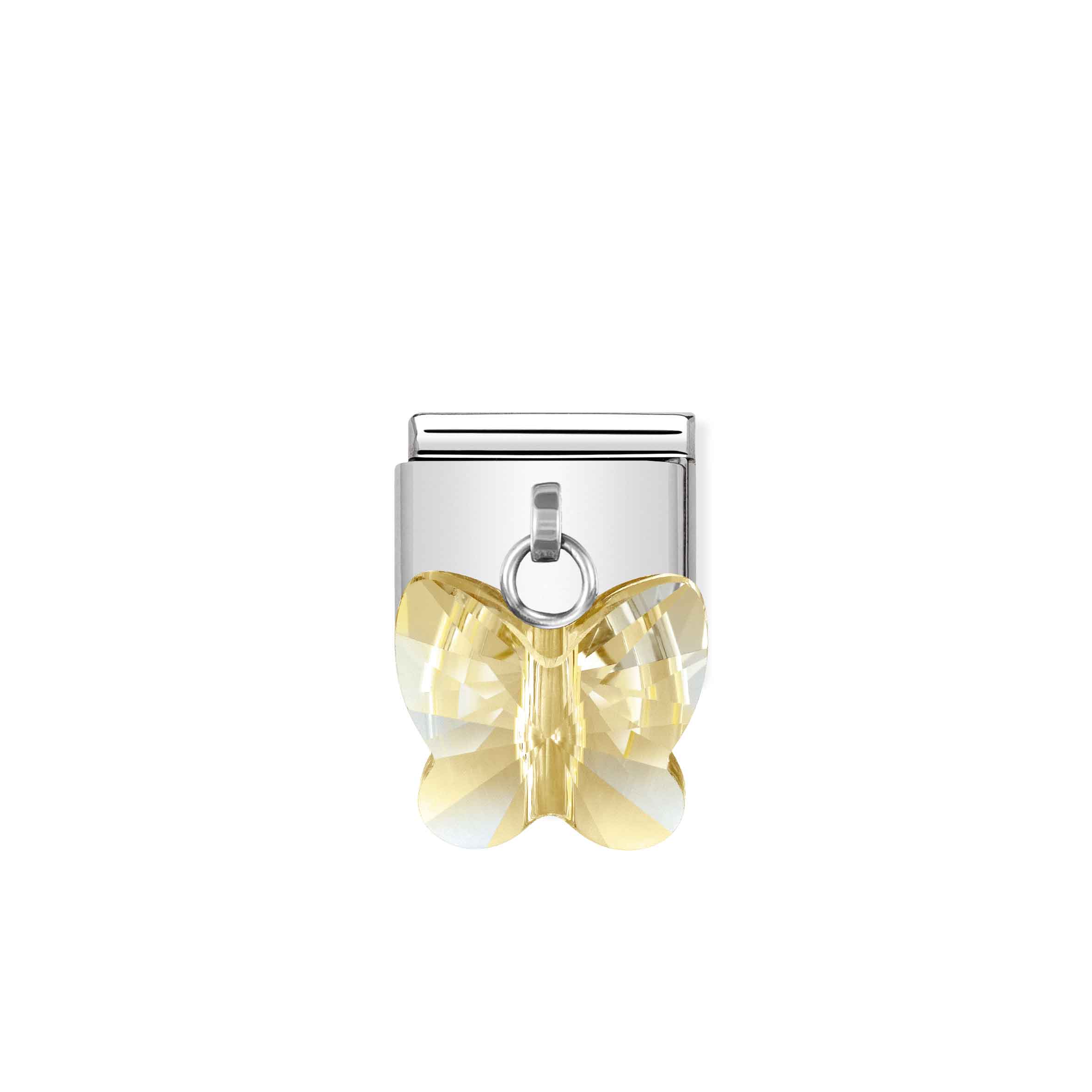 Charm, Composable Link, with Gold Butterfly