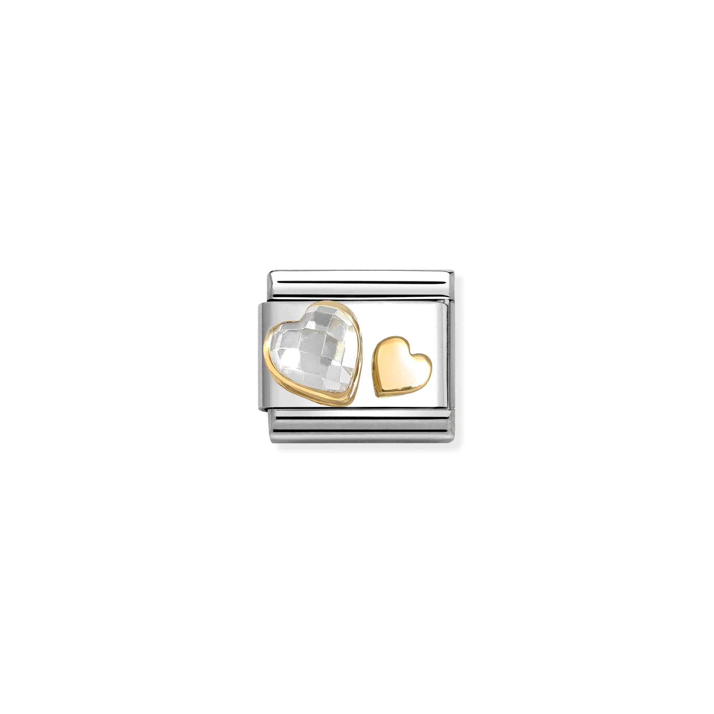 Charm, Composable Link, Hearts with CZ