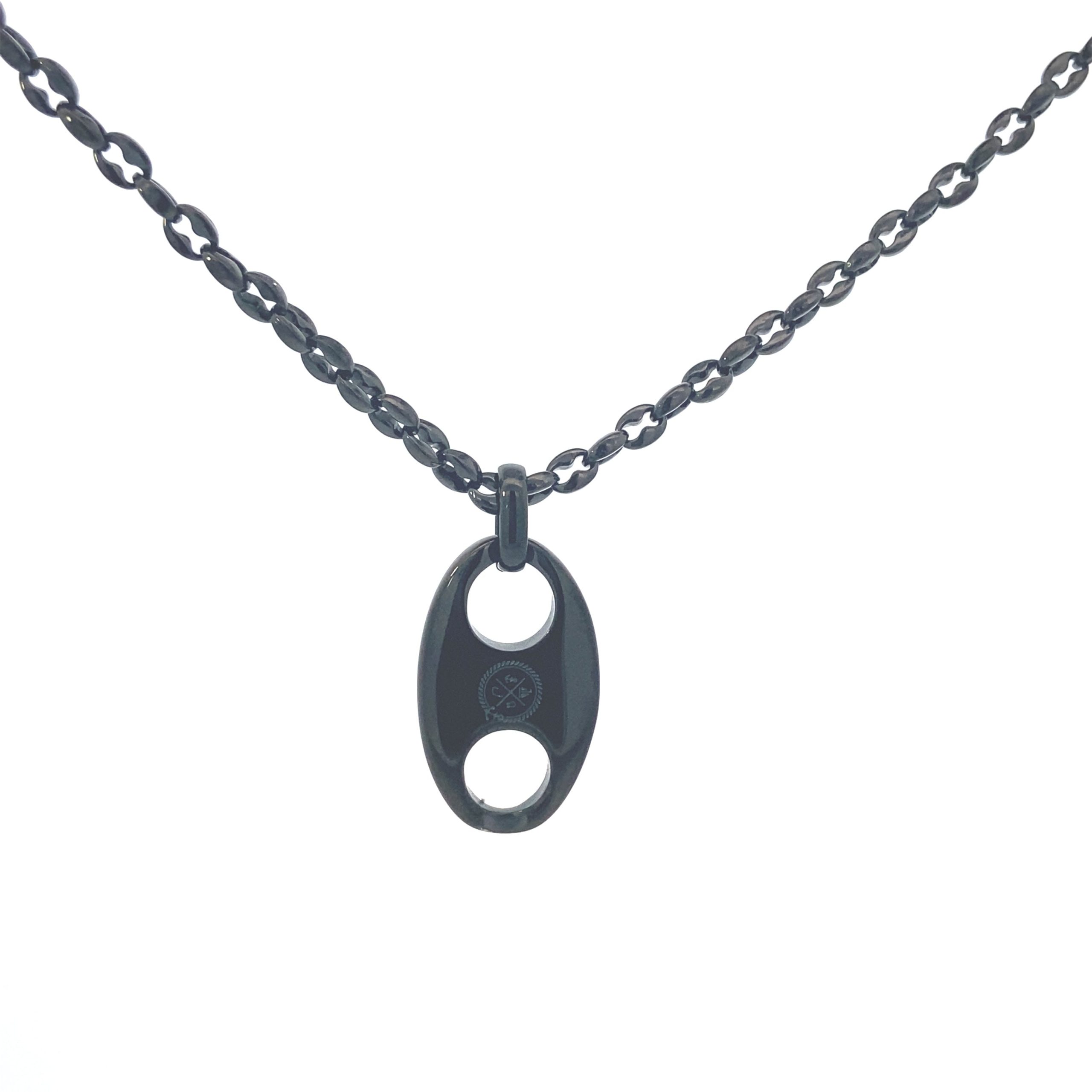 Mariner Chain w Mariner Pendant Black