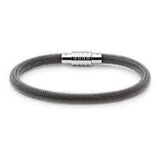 Nylon Braided Bracelet (Silver/Black)