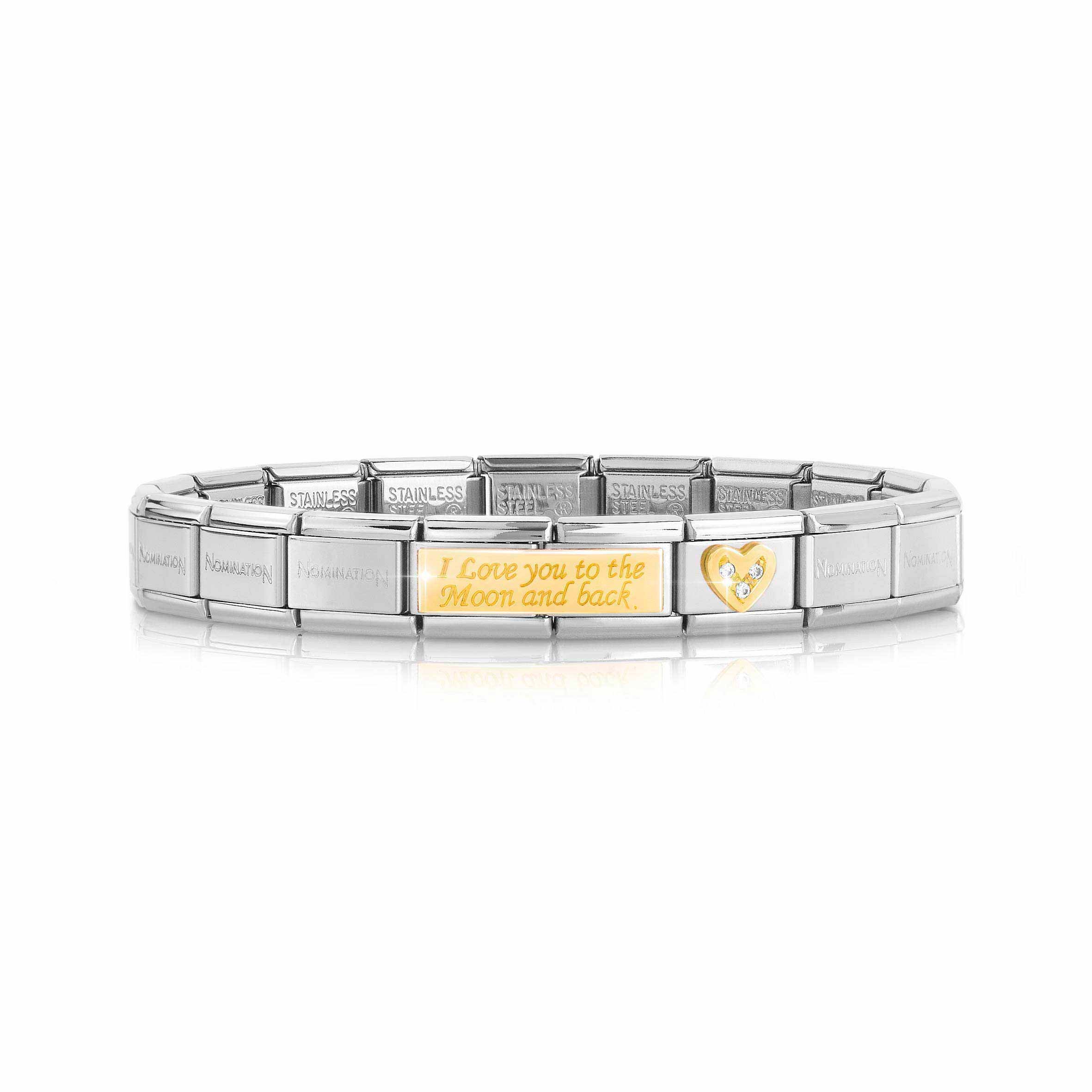 Composable Classic I Love You to the Moon and Back Bracelet