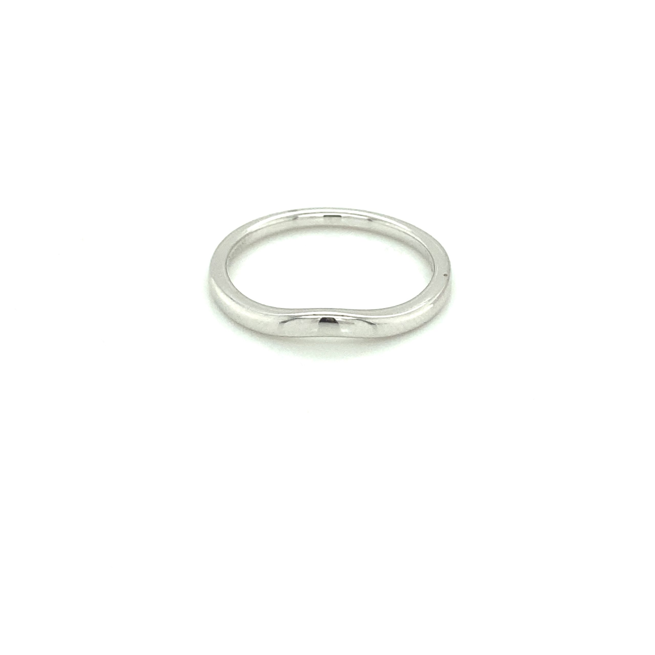 Zeghani Solitaire Weadding Band 14K Withe Gold