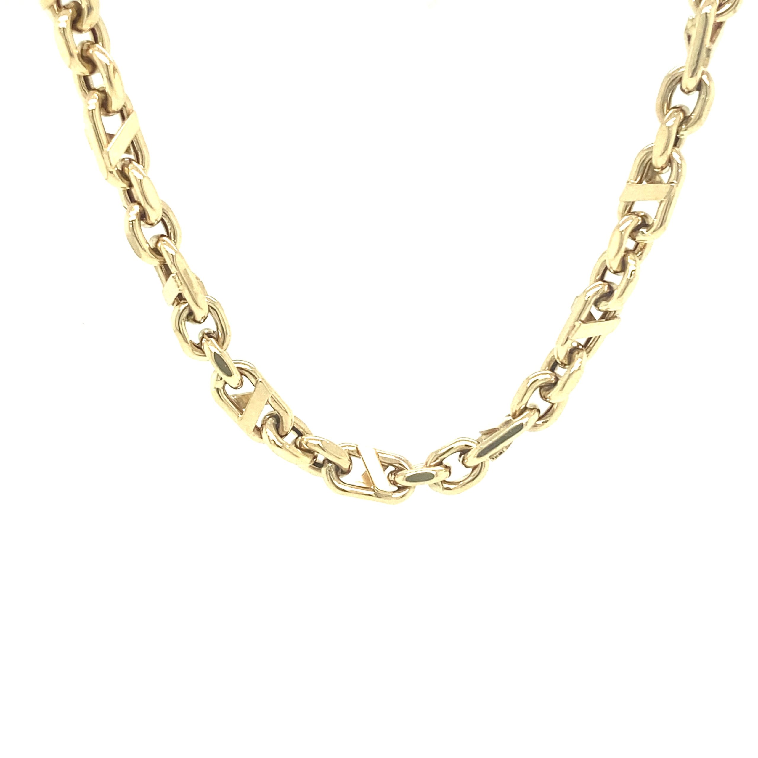 14k Gold Double Fancy Link Chain