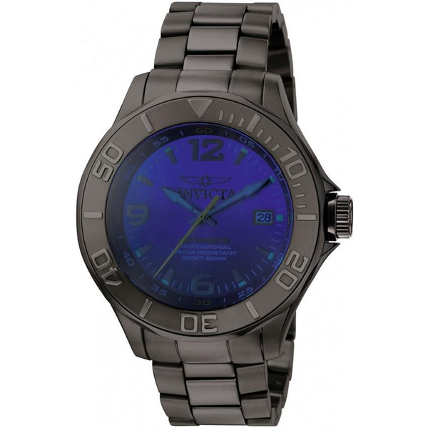 Invicta Men's 0421 Pro Diver Automatic Gunmetal Stainless Steel Watch