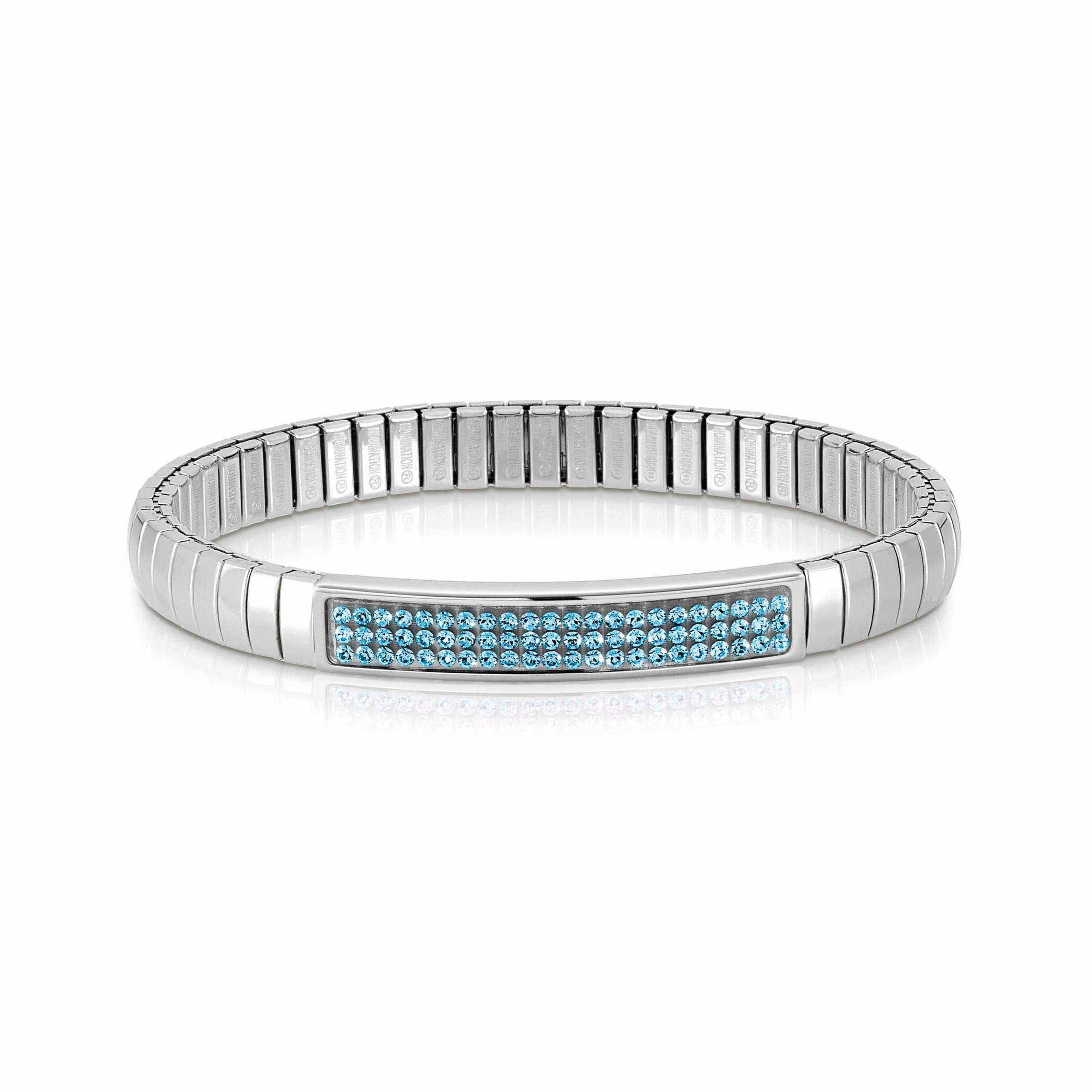Glitter Stretch Bracelet with coloured Zirconia