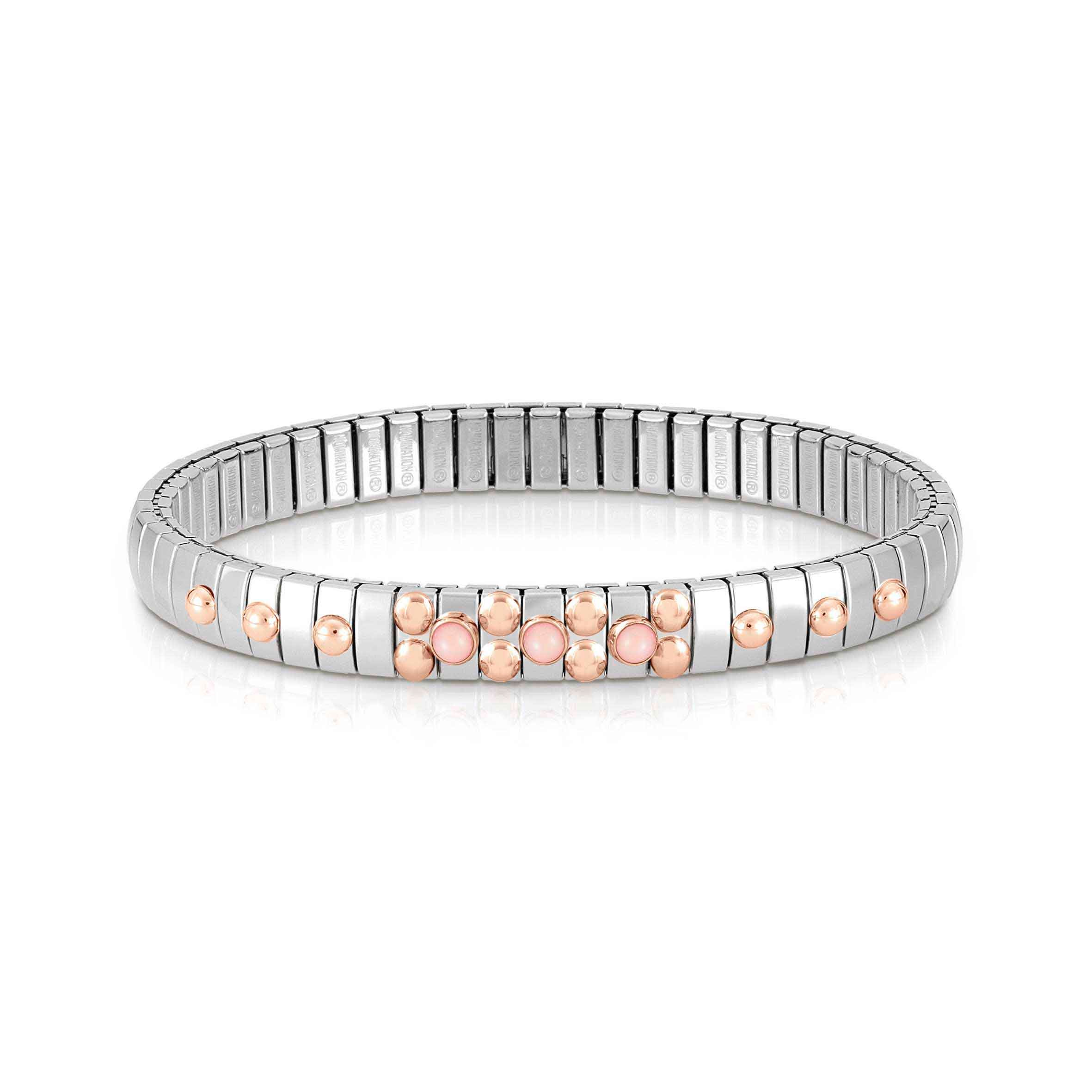 Extension Bracelet with coloured natural Stones