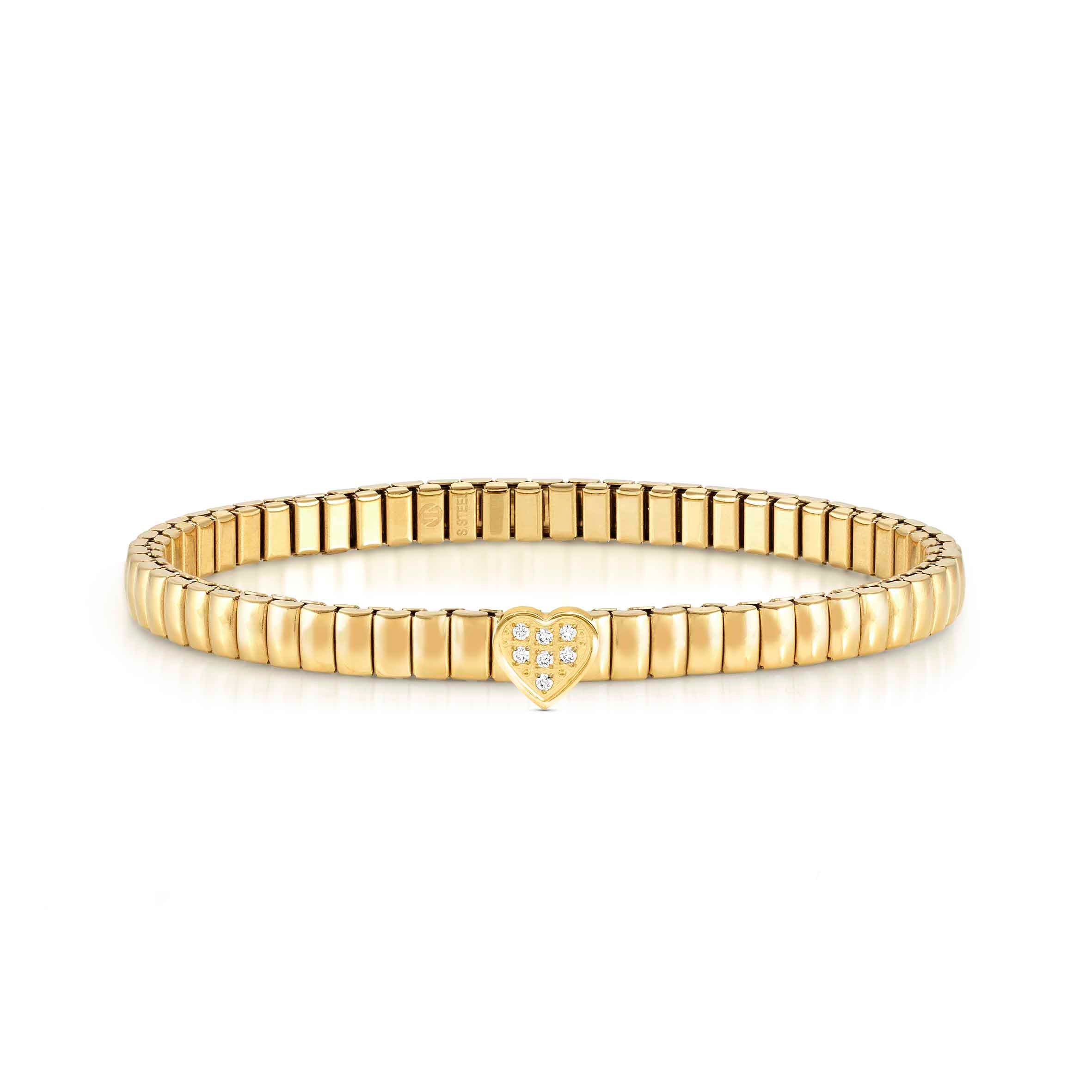 Extension bracelet with coloured finish and Heart