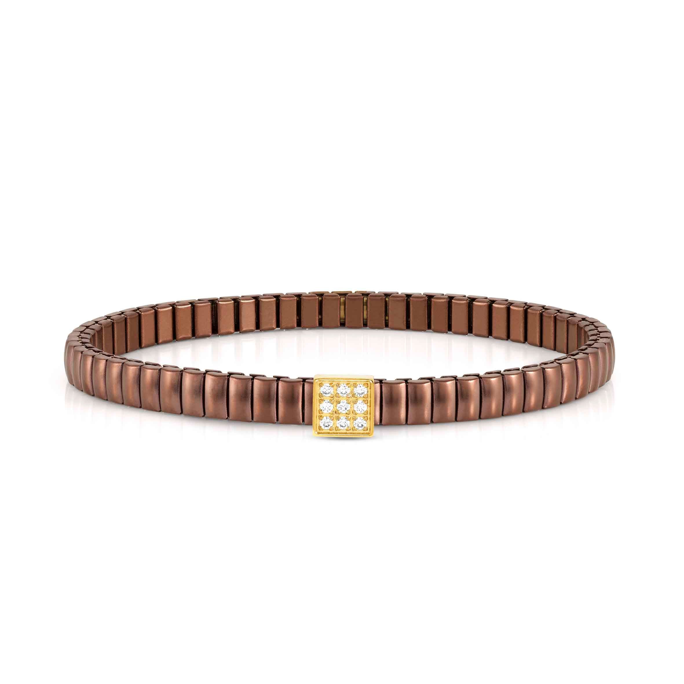 Coloured Extension bracelet, Square and stones