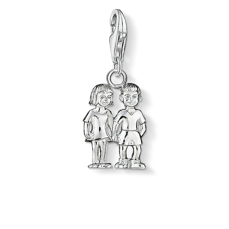 Gemini Twins Charm (Silver)