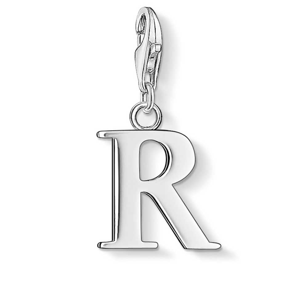 Letter R Charm (Silver)