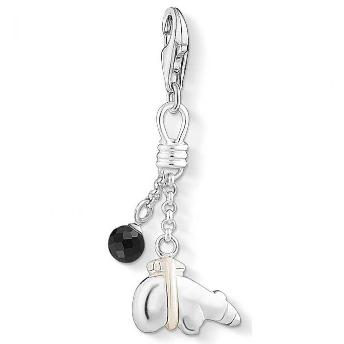 Ethno Bear Charm (Silver/Black)