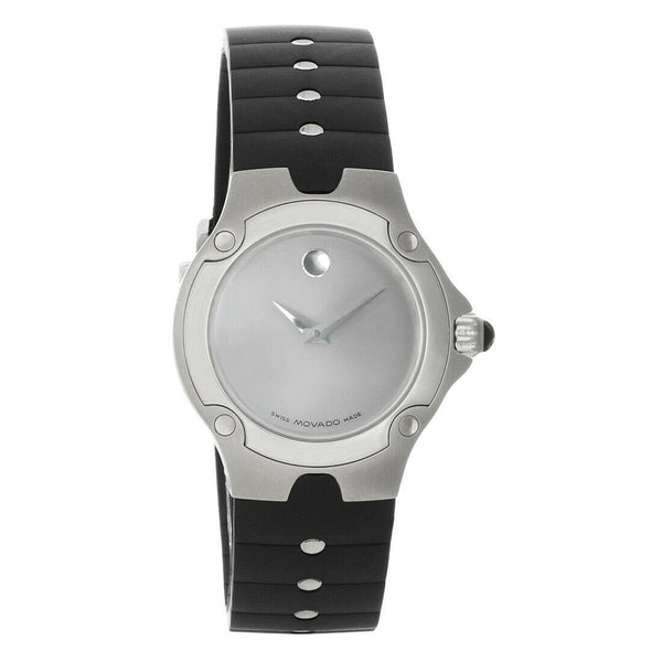 Movado Women's 0604821 S.E. Sport Edition Black Leather Watch