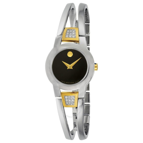 Movado Women's 0604983 Amorosa Dot Two-Tone Stainless Steel Bangle with Sets of Diamond Watch
