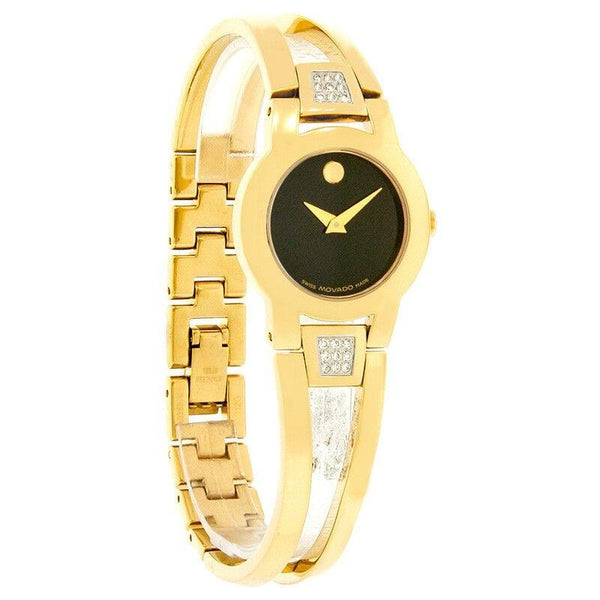 Movado Women's 0604984 Amorosa Gold-Tone Stainless Steel with Sets of Diamond Watch