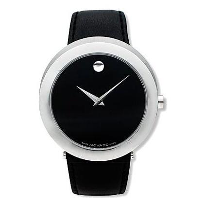 Movado Men's 0605012 Museum Capelo Black Leather Watch
