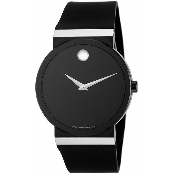Movado Men's 0606268 Museum Black Rubber Watch