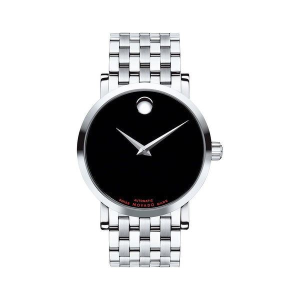 Movado Men's 0606283 Red Label Dot Stainless Steel Watch