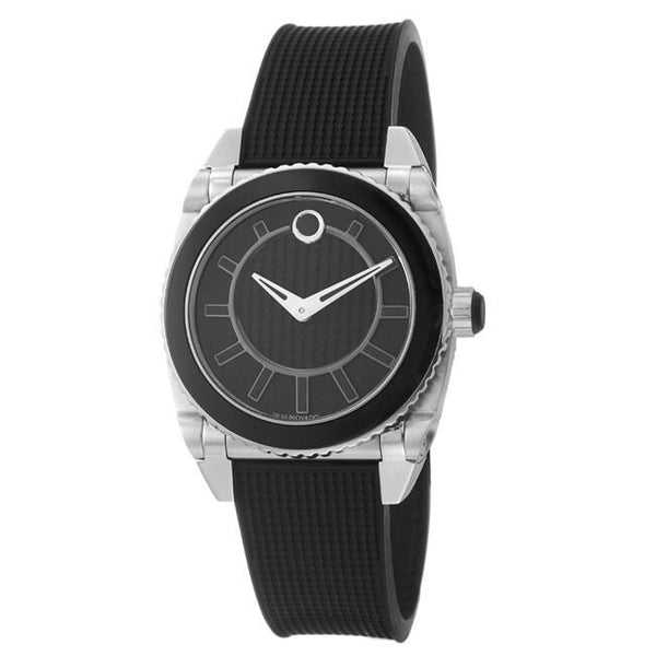 Movado Women's 0606298 Master Black Rubber Watch