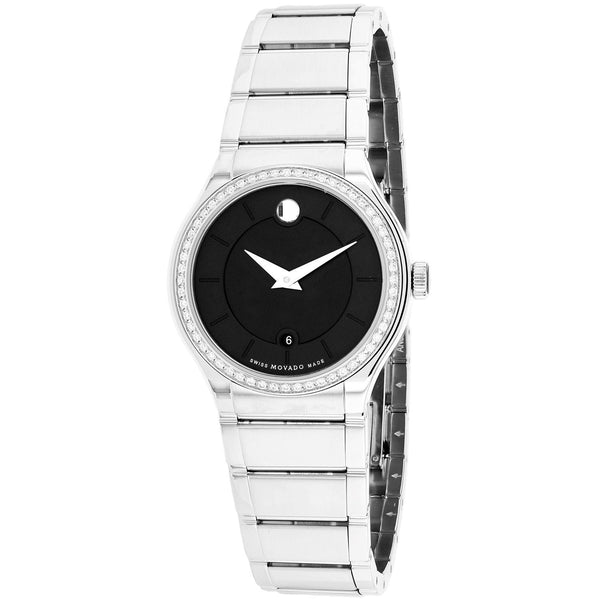 Movado Women's 0606495 Quadro Diamond Stainless Steel Watch