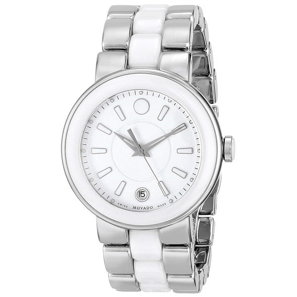 Movado Women's 0606539 Cerena Two-Tone Ceramic and Stainless Steel Watch