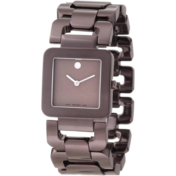 Movado Women's 0606574 Luma Brown Stainless Steel Watch