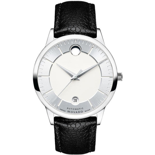 Movado Men's 0607022 1881 Black Leather Watch