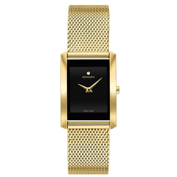 Movado Women's 0607189 La Nouvelle Black Rubber Watch