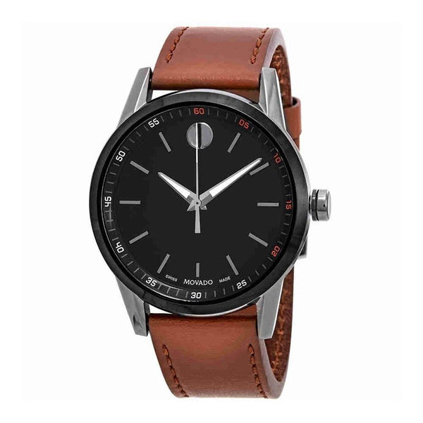Movado Men's 0607224 Museum Classic Cognac Leather Watch