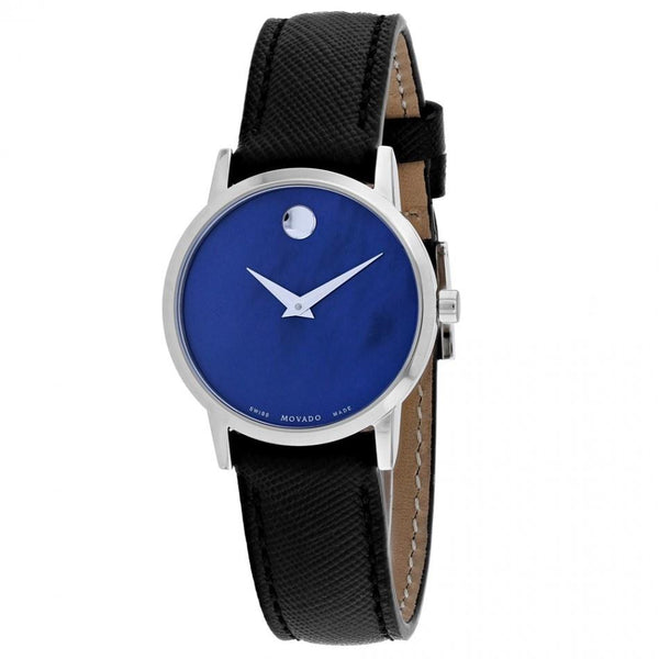 Movado Women's 0607422 Museum Blue Leather Watch