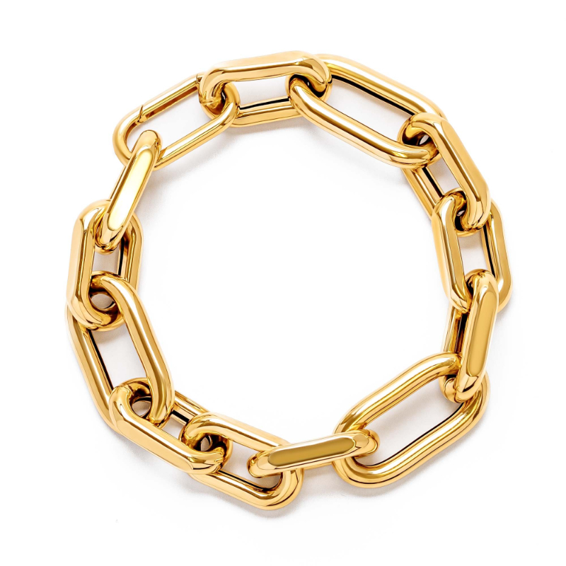 Chunky Gold Cable Link Bracelet - 06202022-4