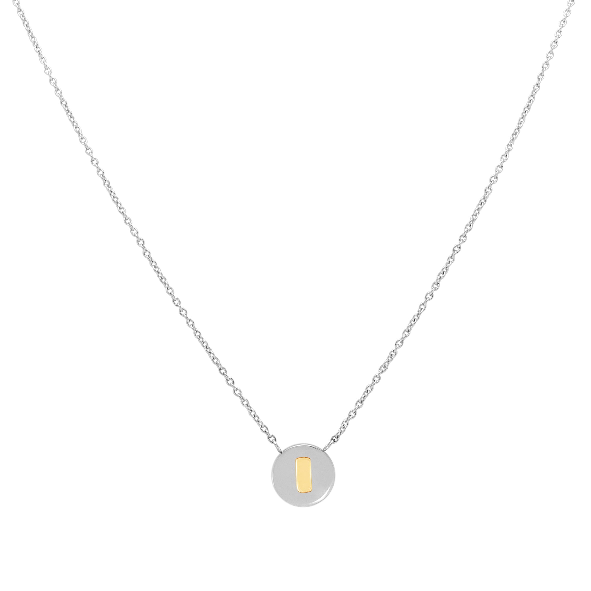 Necklace with Letter I in Gold